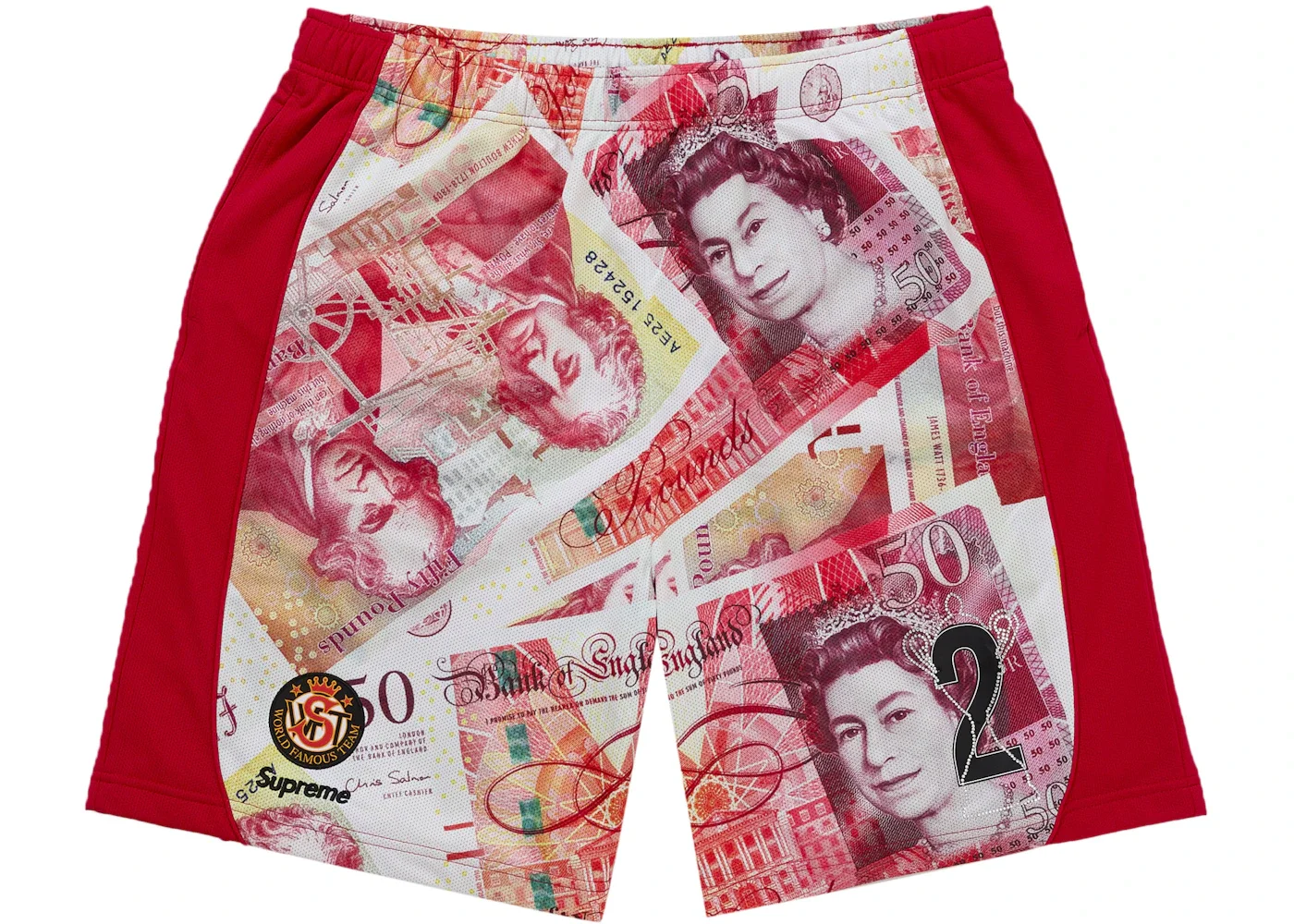Supreme Pounds Soccer Short Red - 1