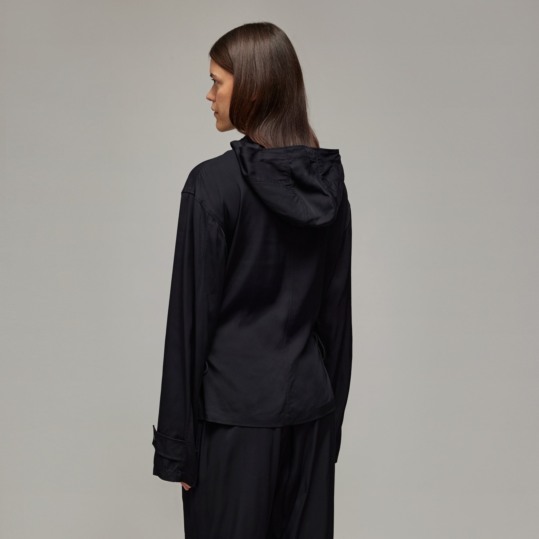 Y-3 Rayon Twill Hooded Top - 3