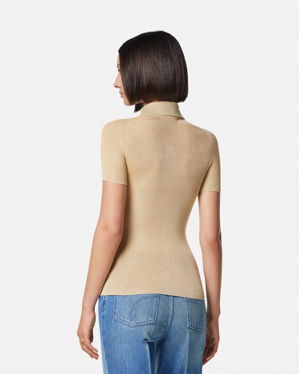Cashmere-Blend Knit Polo Shirt - 5