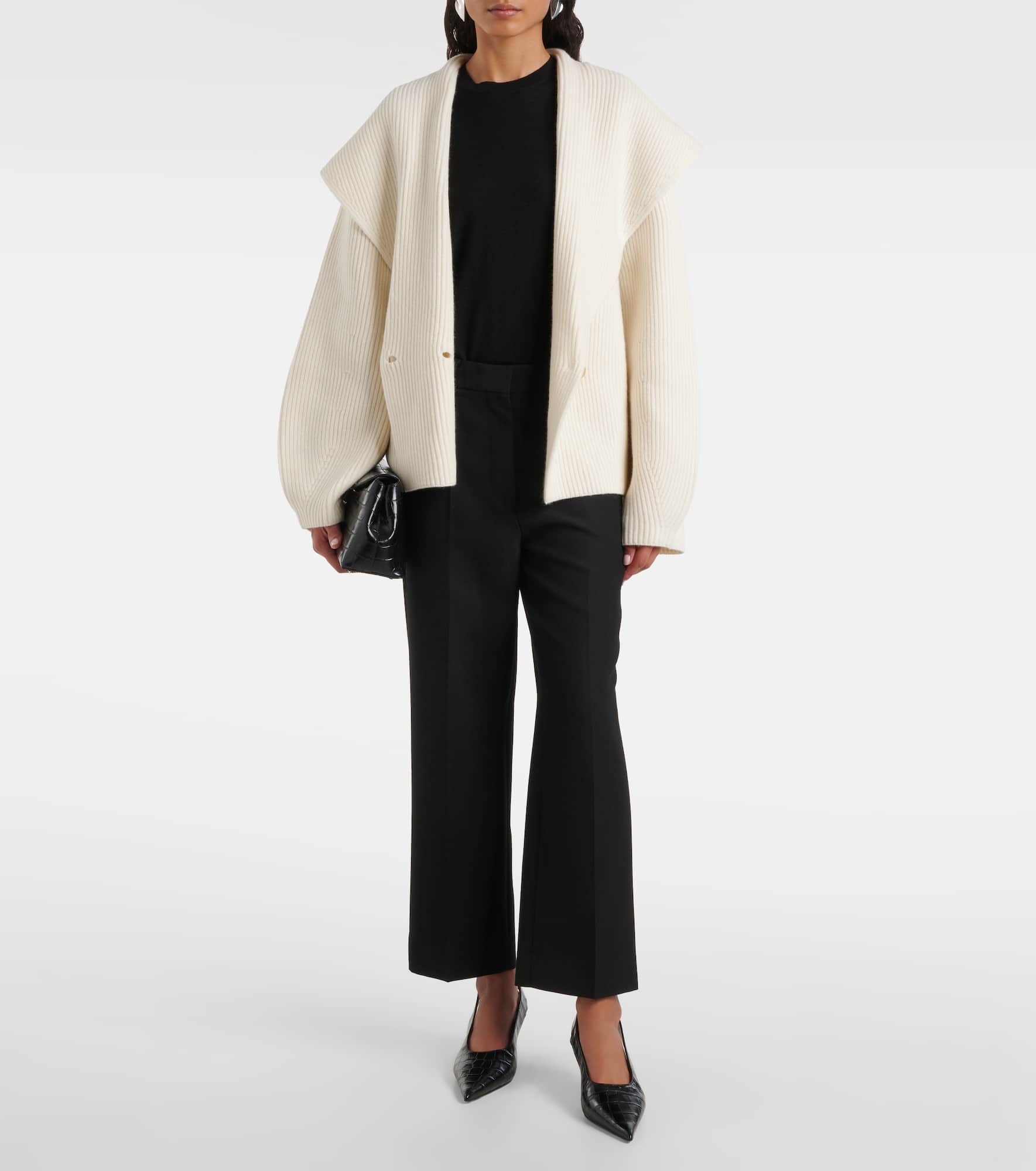 Ribbed-knit wool-blend cardigan - 2