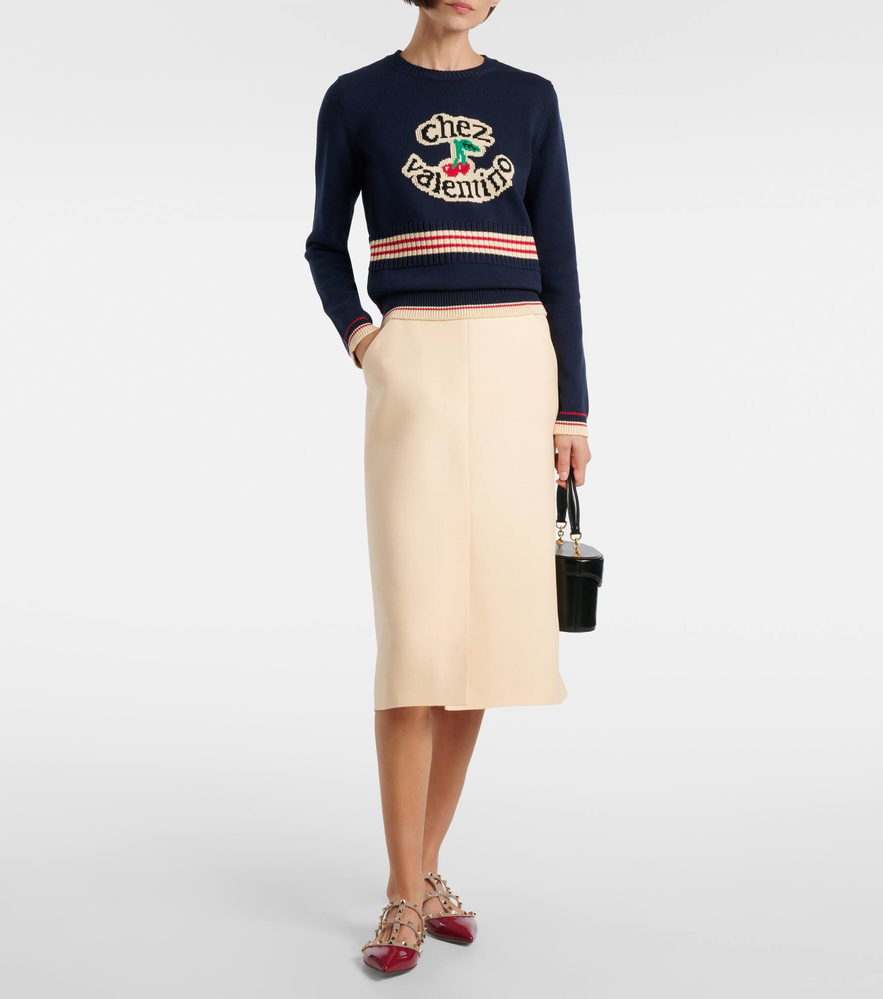 Crepe Couture midi skirt - 2