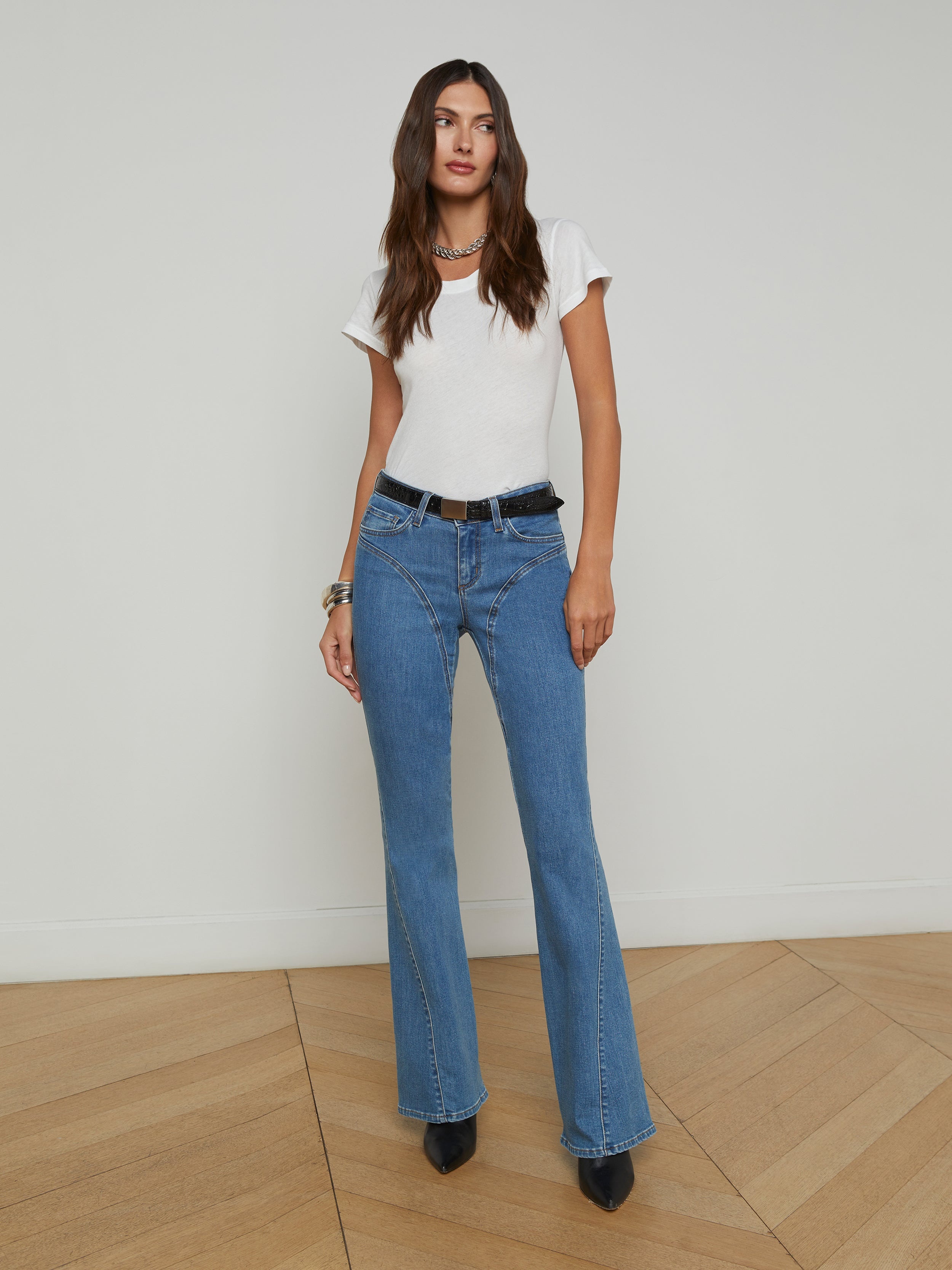 Deanna Seamed Flare Jean - 2