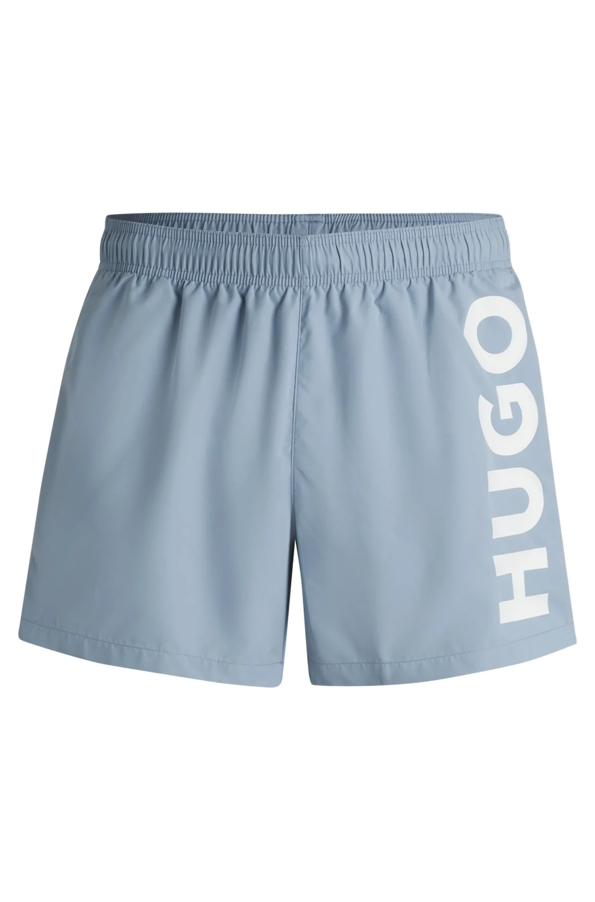 QUICK-DRY SWIM SHORTS WITH VERTICAL LOGO PRINT - 1
