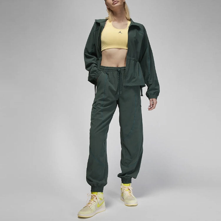 (WMNS) Air Jordan Sport Tunnel Trousers 'Green' FB4659-316 - 3