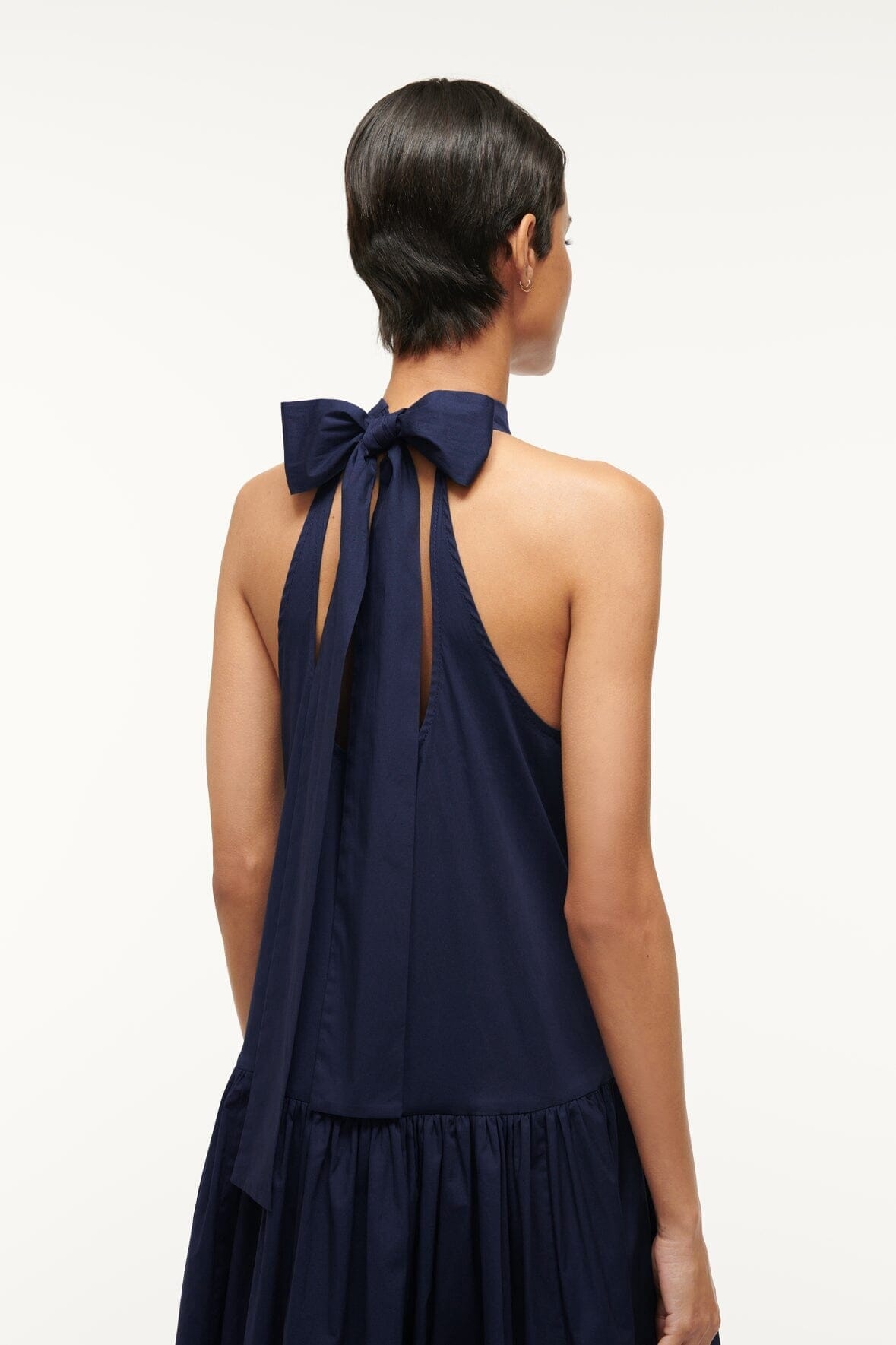 STAUD MIDI MARLOWE DRESS NAVY - 3