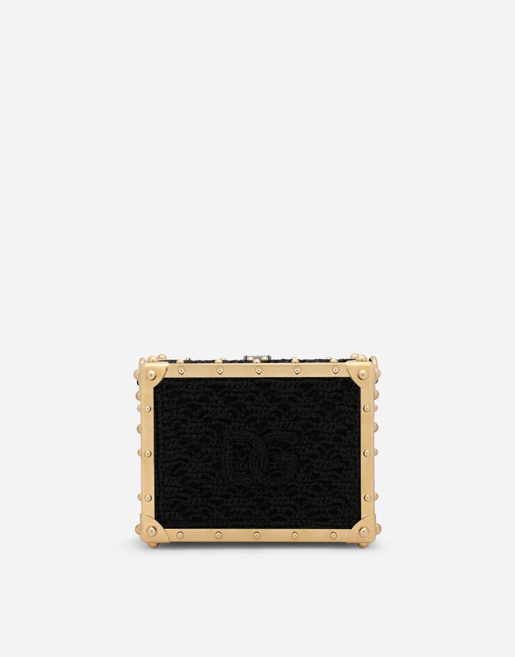 Raffia crochet Dolce Box bag - 4