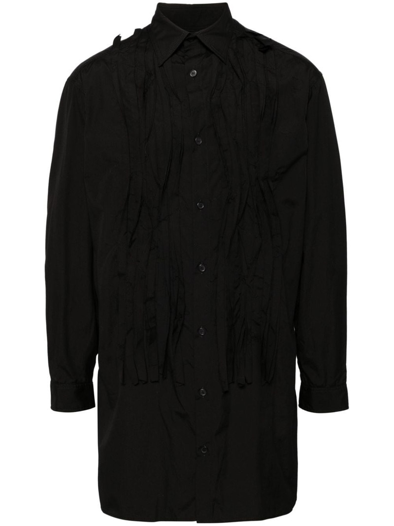 pintuck-detailed shirt 1