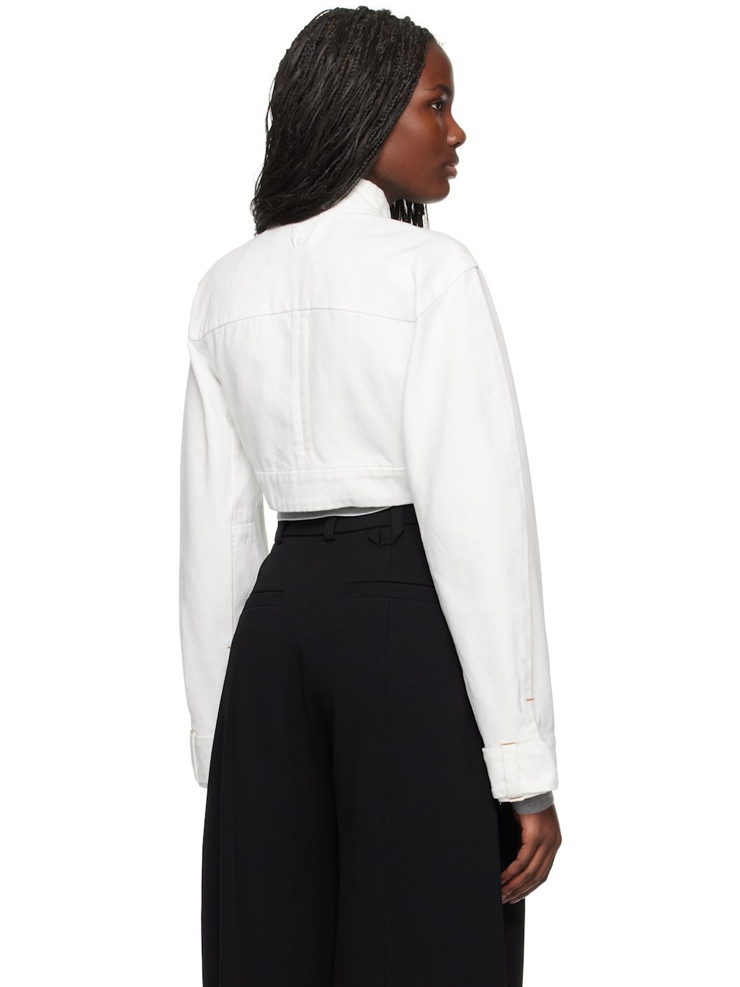 White La Casa 'La veste de-Nîmes Cabrio' Denim Jacket - 3
