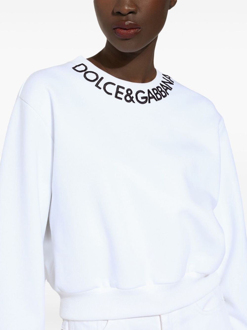 logo-embroidered sweatshirt - 4
