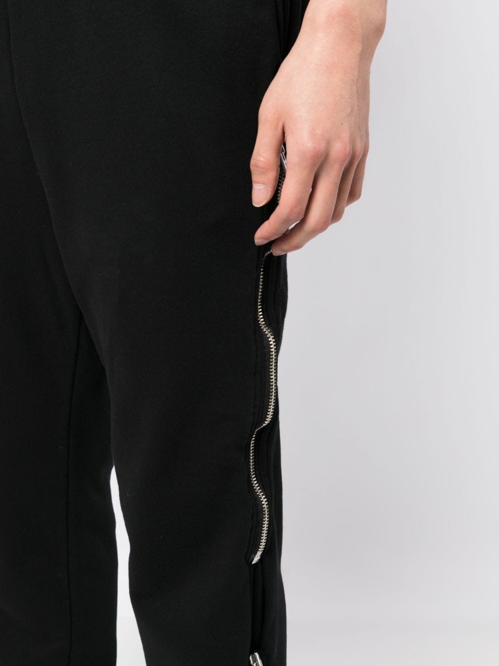 logo-patch straight-leg trousers - 5