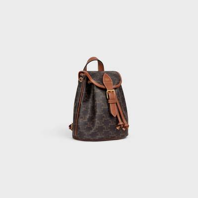 CELINE MINI BACKPACK FOLCO in Triomphe Canvas and calfskin outlook