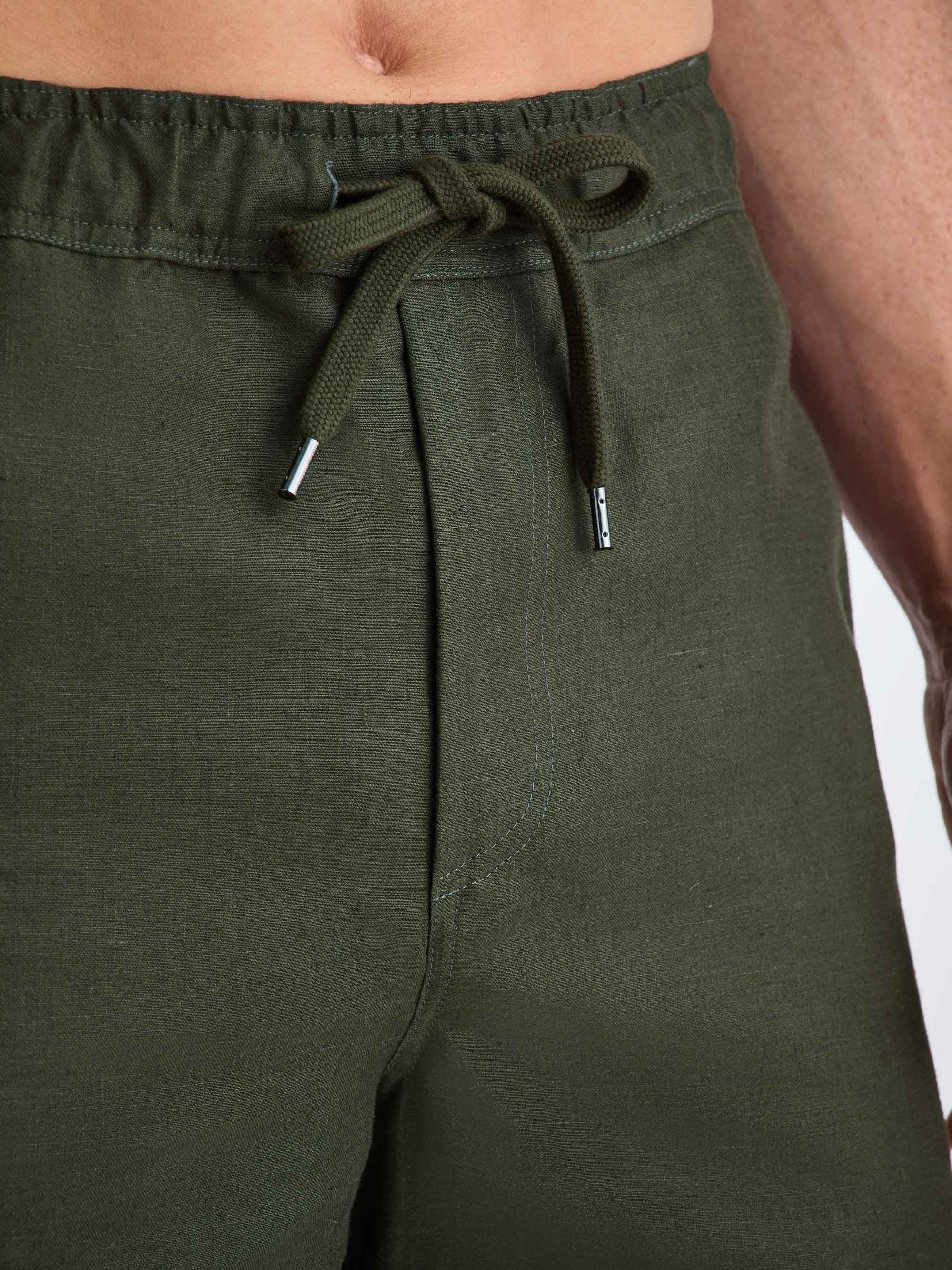 Men's Shorts Sydney Linen Khaki - 5
