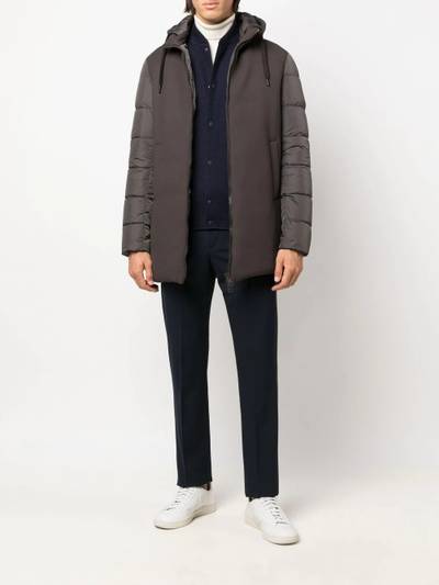 Herno hooded puffer coat outlook