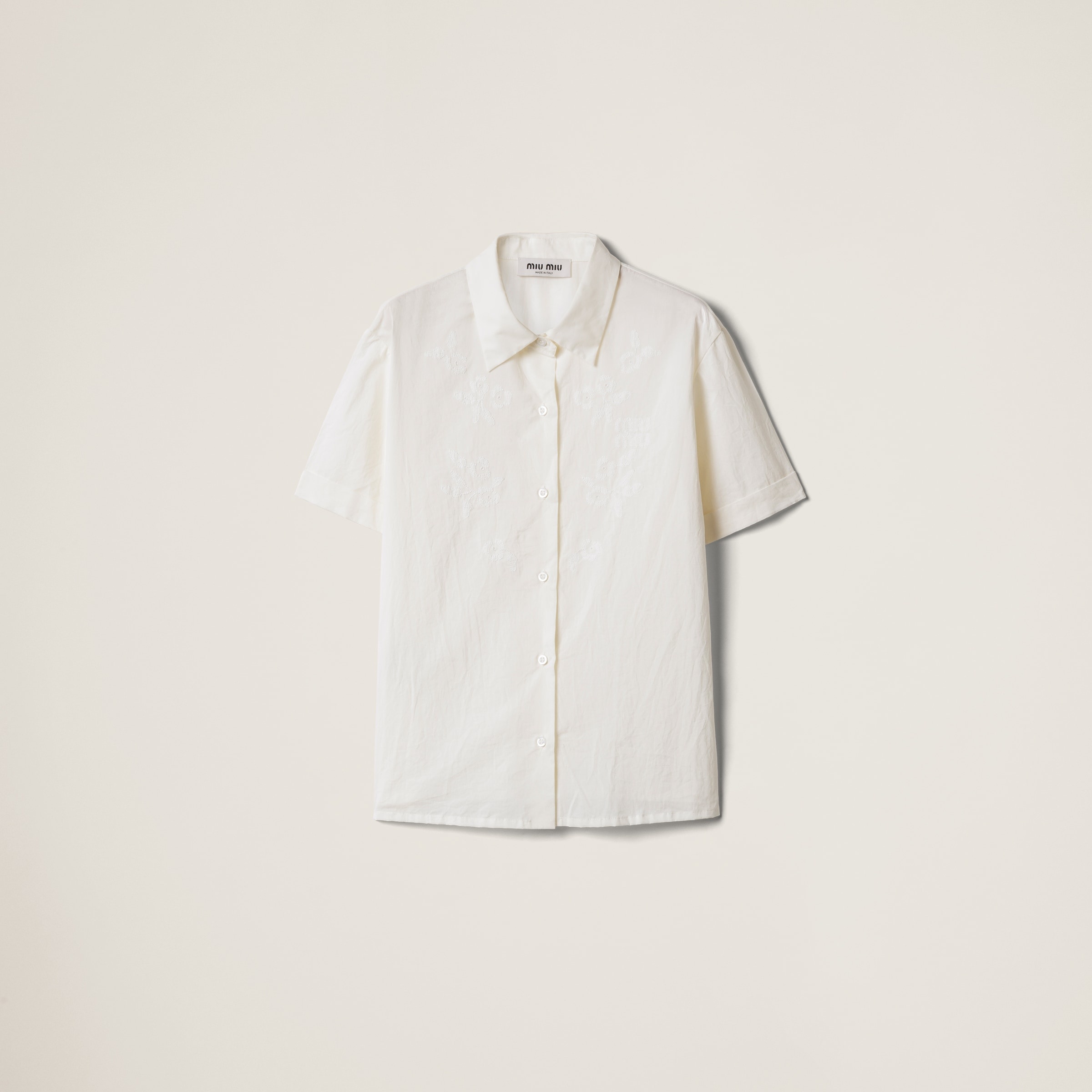 Embroidered batiste shirt - 1