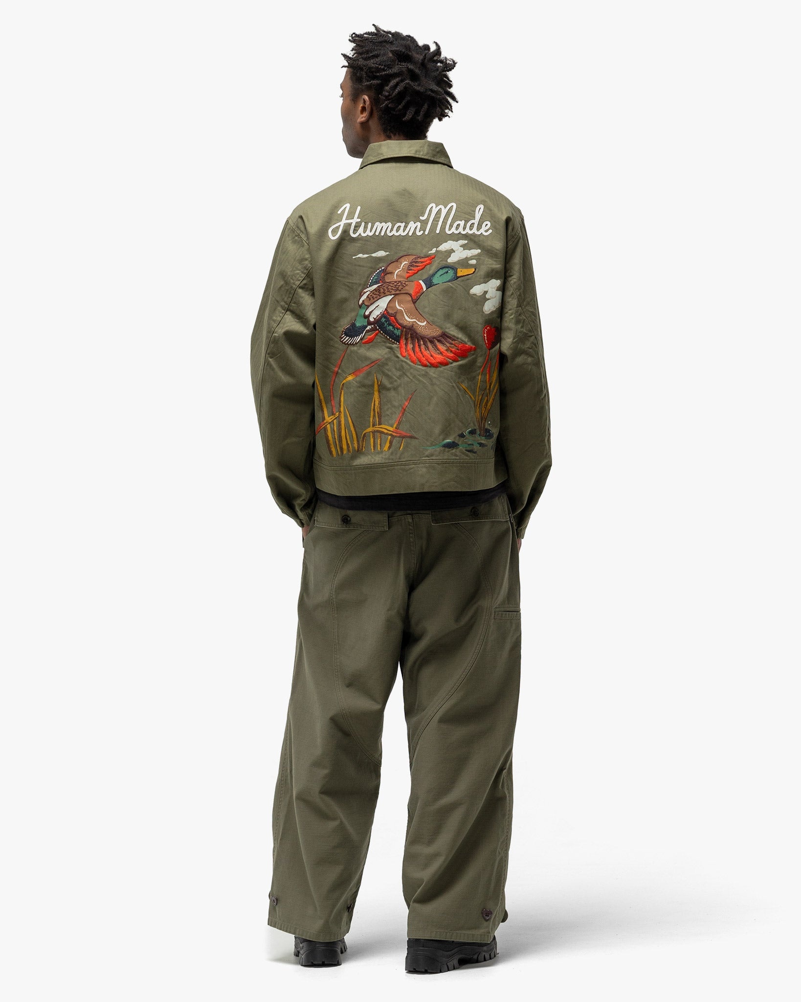 Human Made Military Jacket Olive Drab | REVERSIBLE