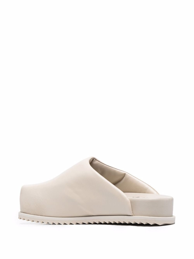 Truck faux leather mules 3