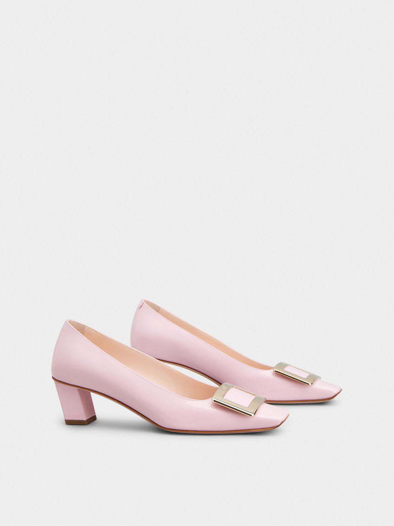 Roger Vivier Belle Vivier Metal Buckle Pumps in Patent Leather outlook