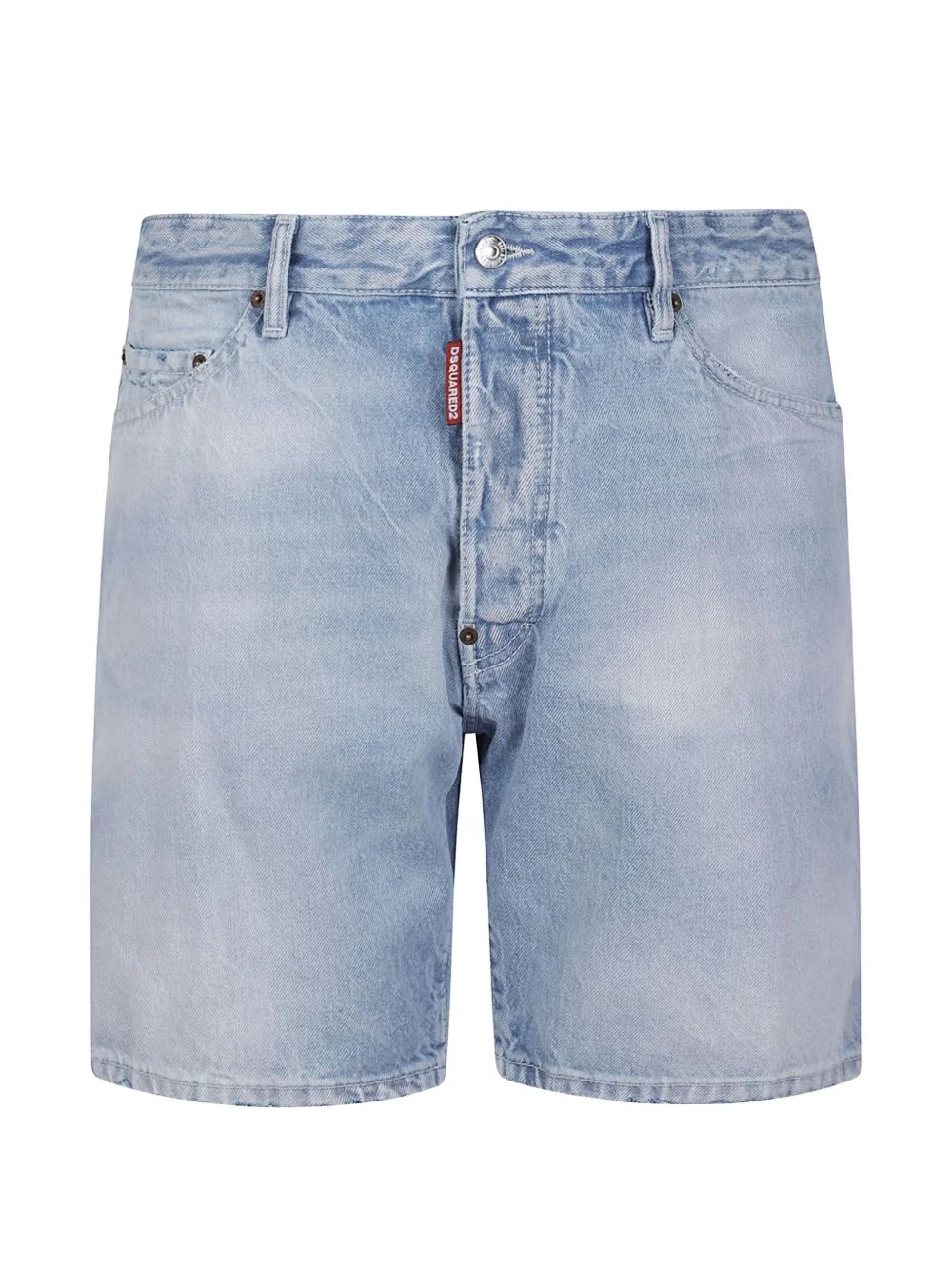 five-pocket denim shorts - 1