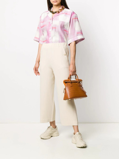 GUCCI Double-G embossed-button culottes outlook