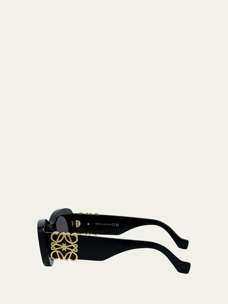 Loewe Anagram Oval Acetate Sunglasses outlook