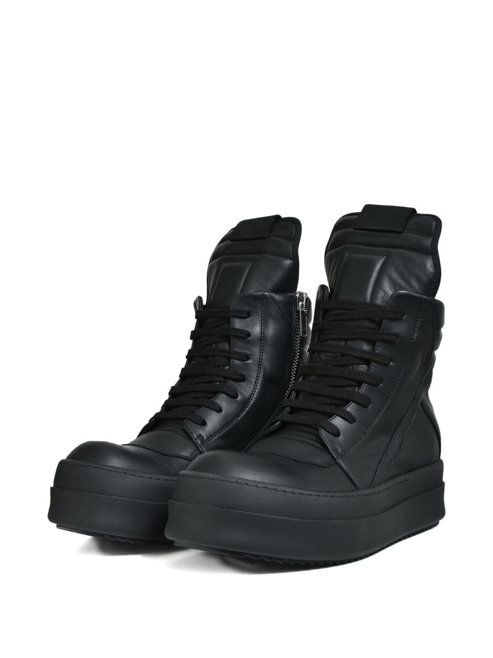 lace-up high-top sneakers - 2