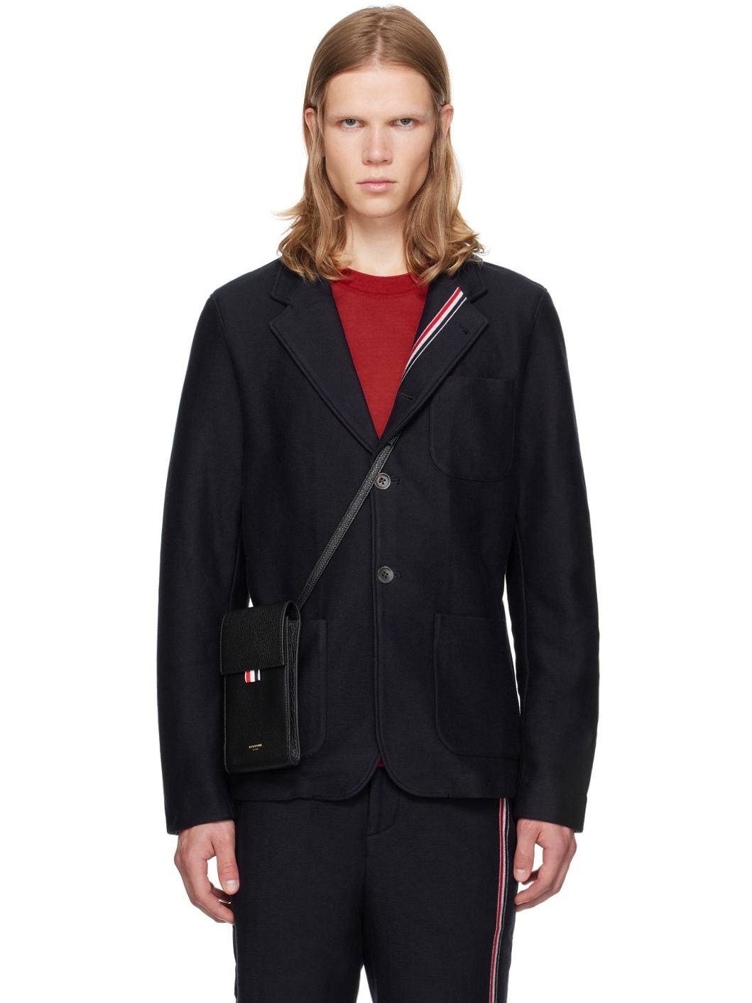 Navy Sack Blazer - 1