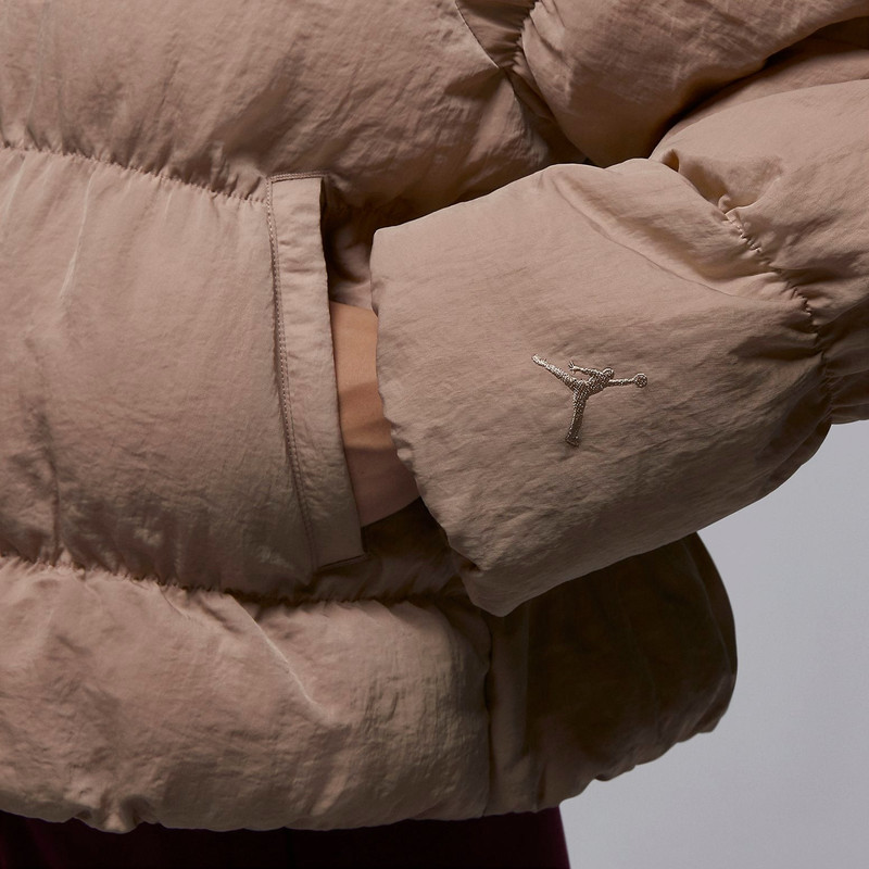Jordan (WMNS) Air Jordan Puffer Jacket 'Desert' FB5150-277 outlook