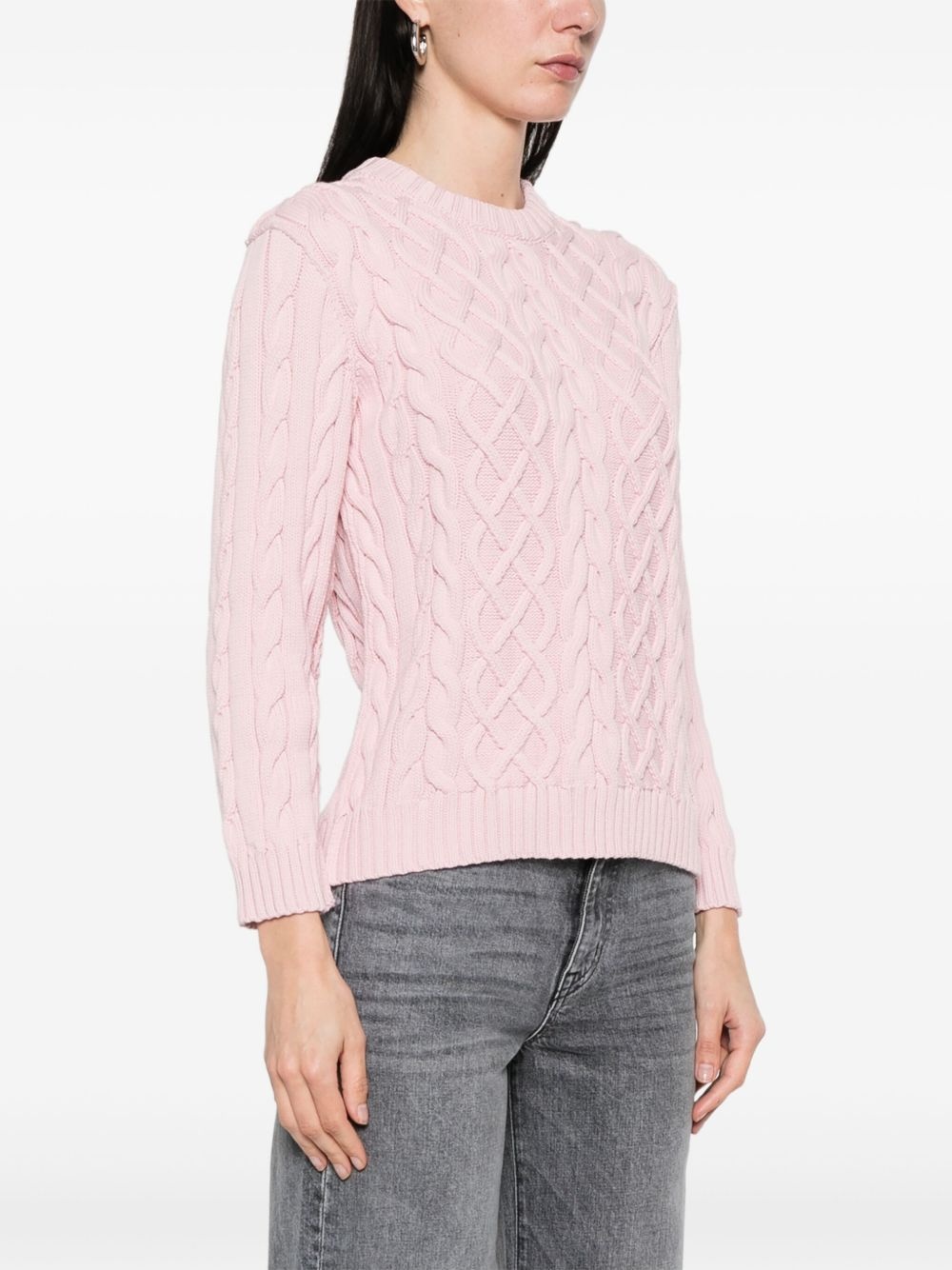 cable-knit sweater - 3