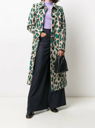 MM6 Maison Margiela leopard-print coat outlook