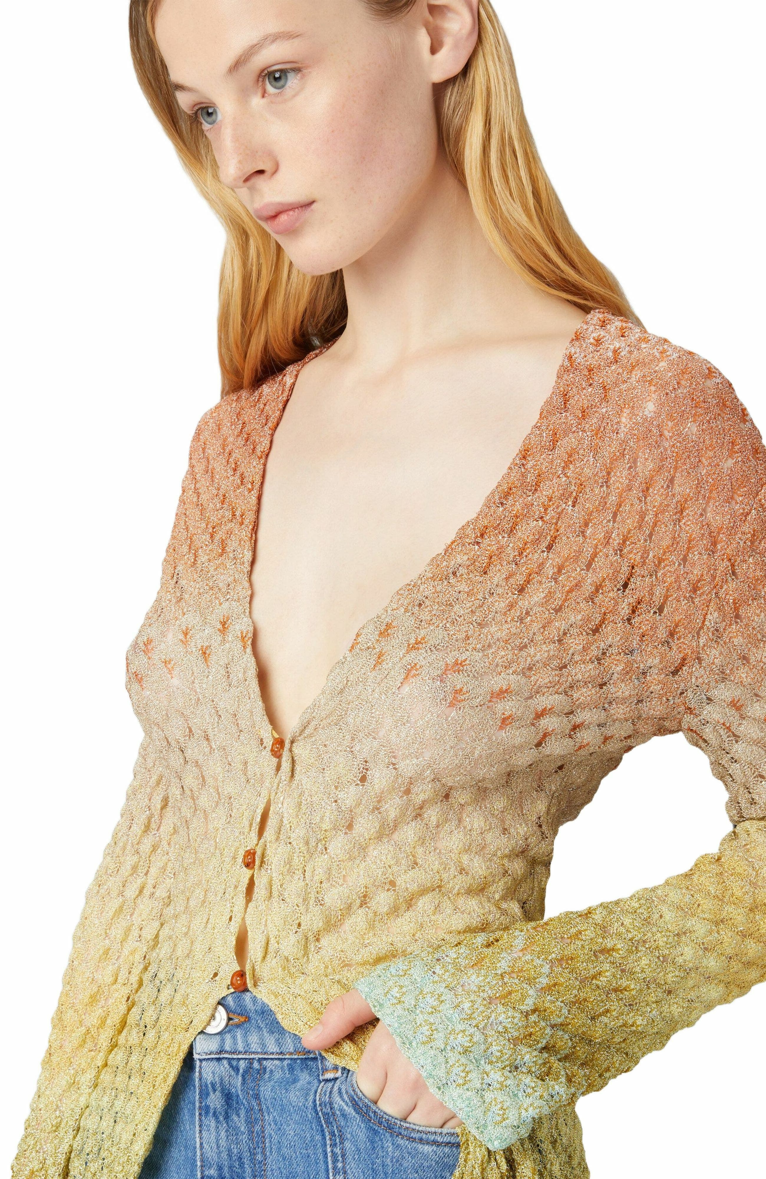 Missoni Long Cardigan In Lace And Lamé in Multicoloured at Nordstrom - 3