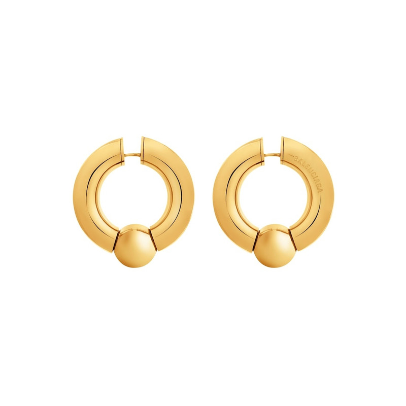BALENCIAGA Women's Mega Earrings  in Gold outlook