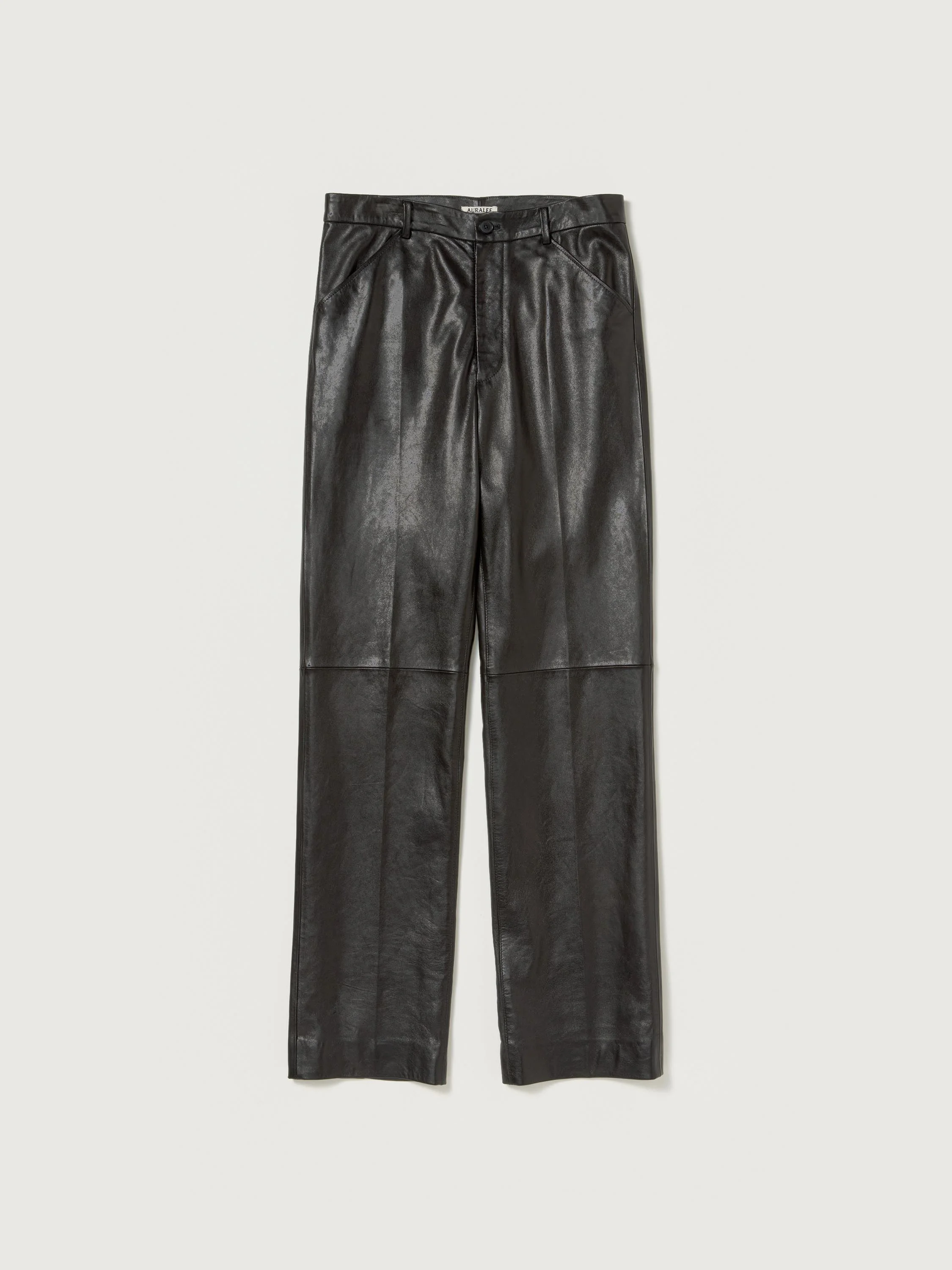 TEXTURED LAMB LEATHER PANTS - 1
