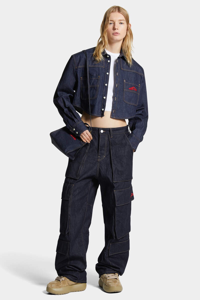 ICON DARK WASH EROS CARGO PANT - 3