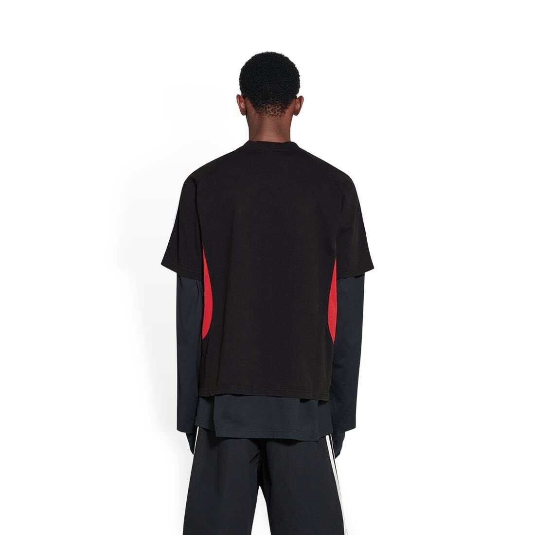 Women's Balenciaga / Adidas T-shirt Medium Fit in Black - 4