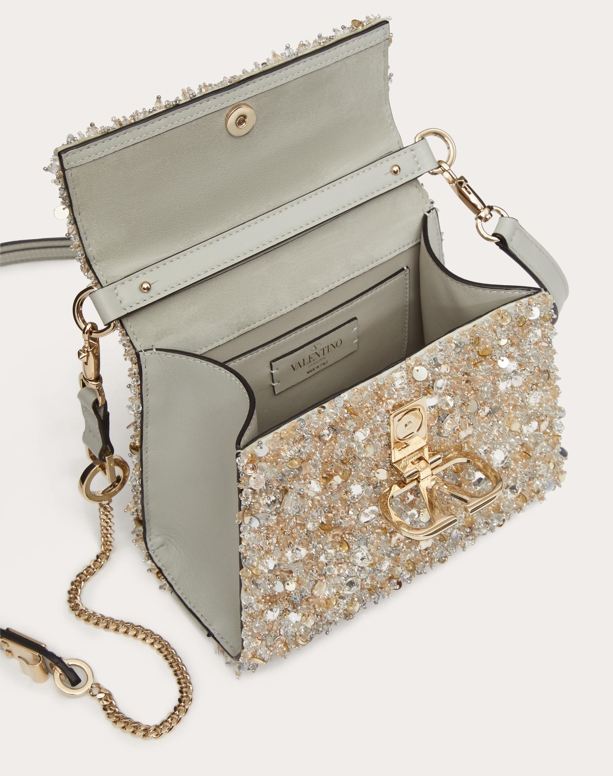 MINI VSLING HANDBAG WITH 3D EMBROIDERY - 7