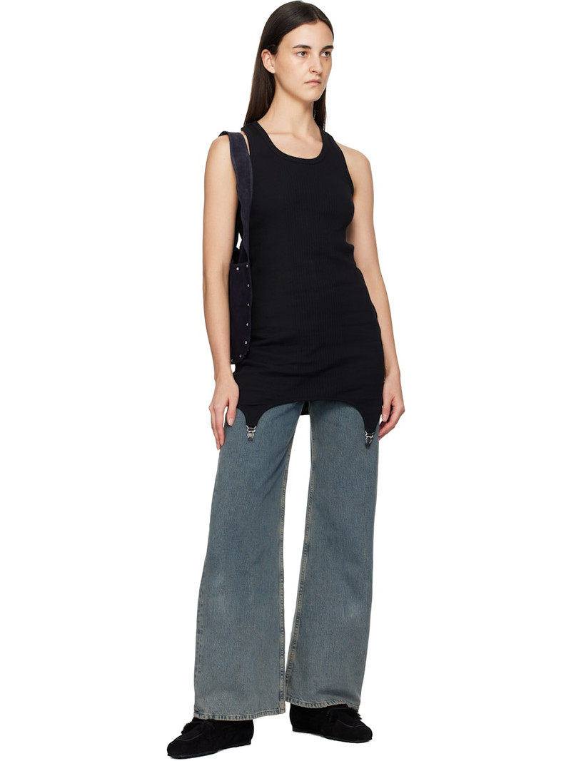 Aeyde Black Paul Shearling Ankle Boots outlook