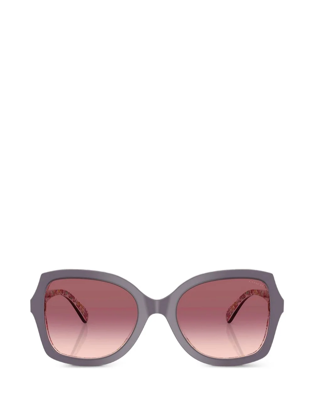 tortoiseshell-effect butterfly-frame sunglasses - 1
