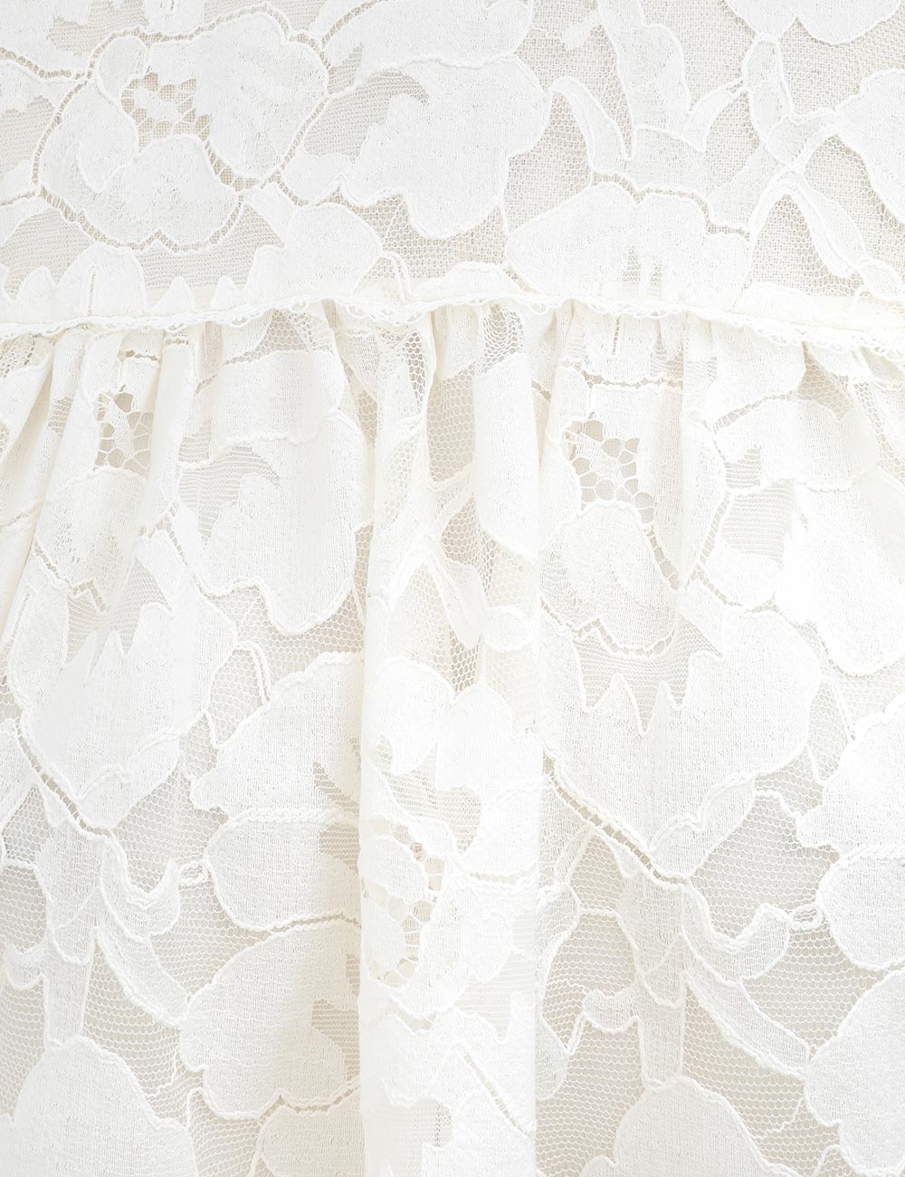 ILLUMINATE LACE GATHERED TOP - 6