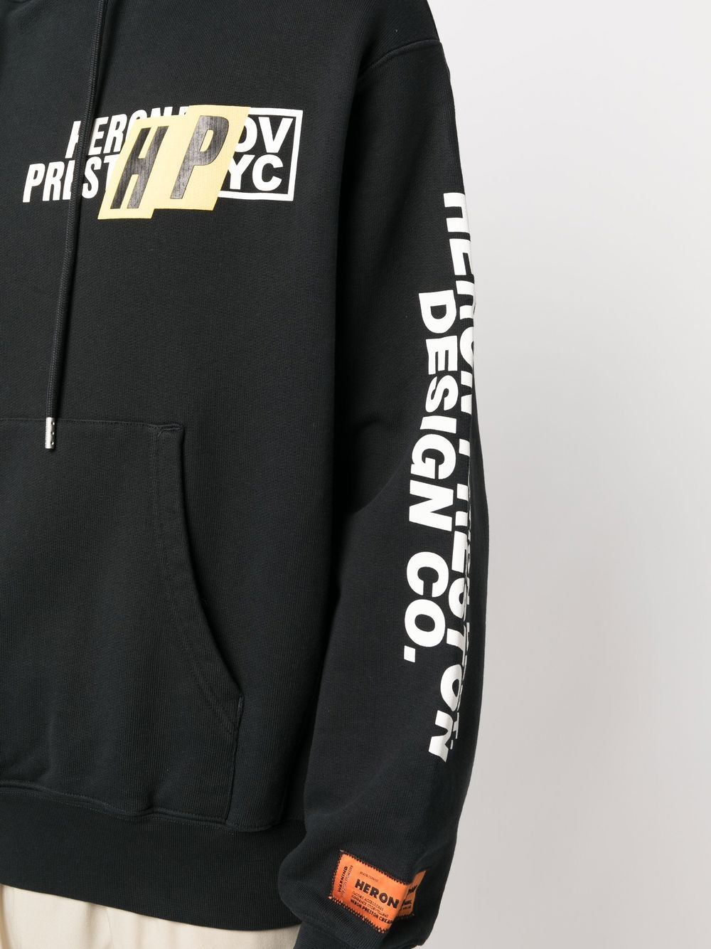 logo-print drawstring hoodie - 5