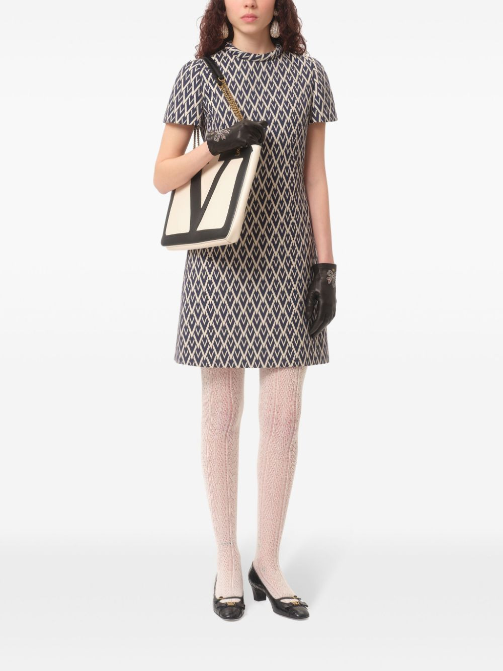 Valentino Women Toute La V Short Dress - 6