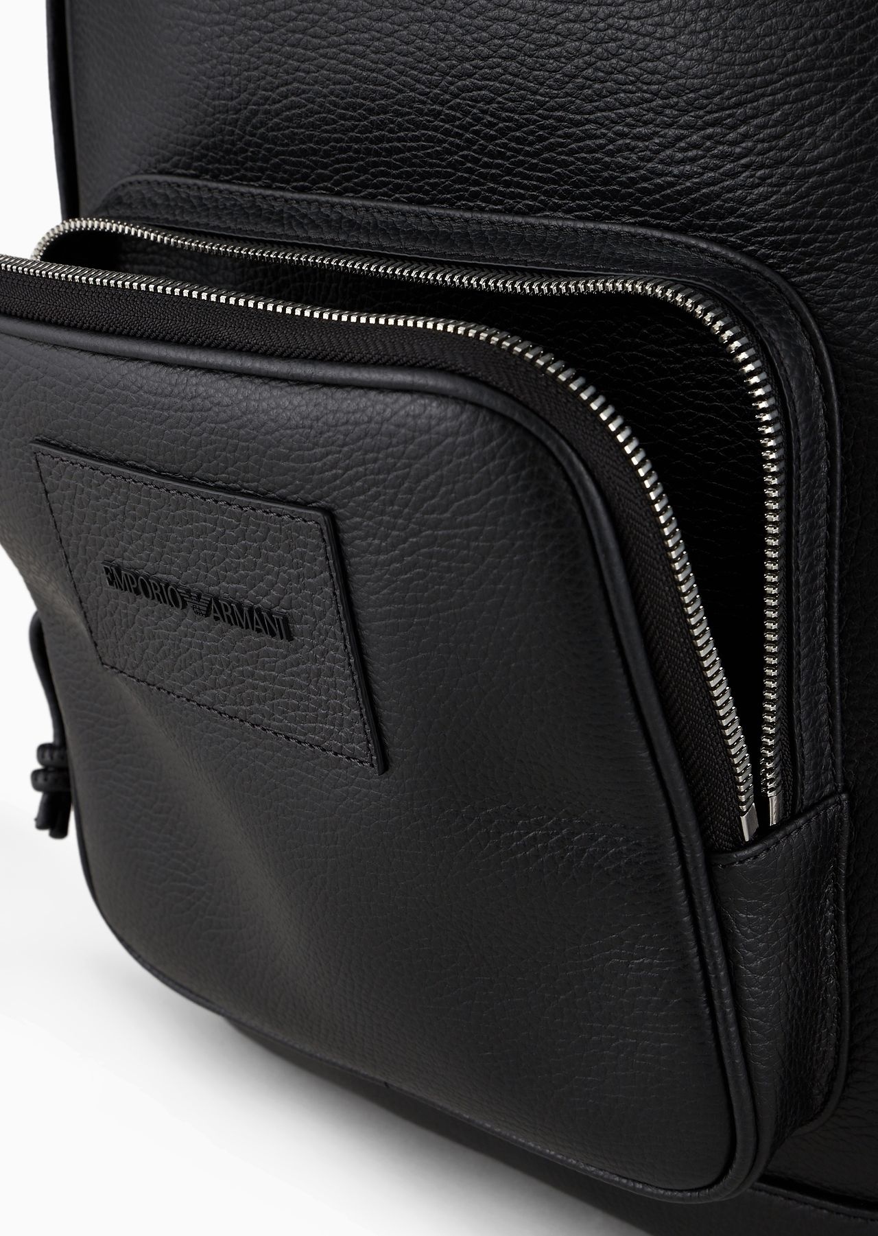 Rounded backpack in tumbled leather - 5