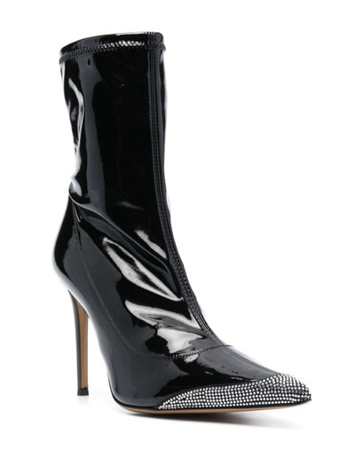 ALEXANDRE VAUTHIER 105mm crystal-embellished patent-leather boots outlook
