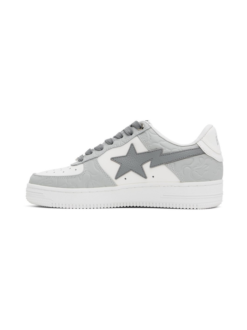 A BATHING APE® Gray & White STA #4 Sneakers outlook