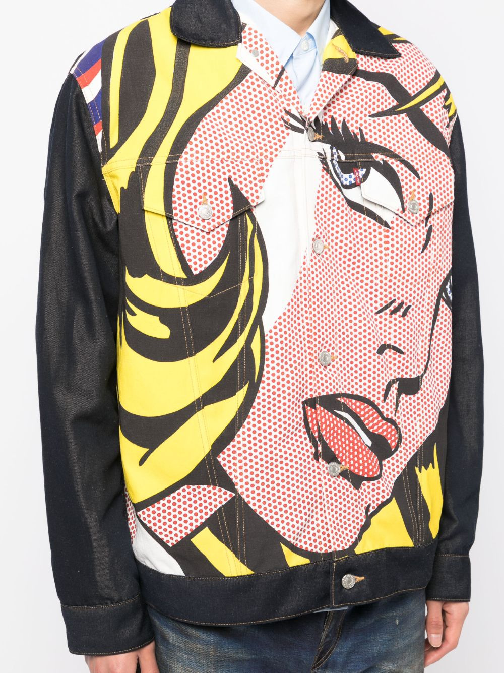 pop-art button-up jacket - 5