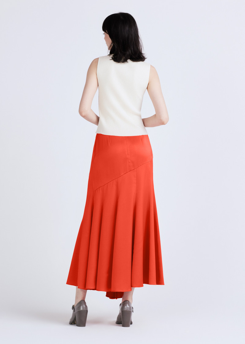 DEREK LAM 10 CROSBY PAULETTE FLARED MIDI SKIRT outlook