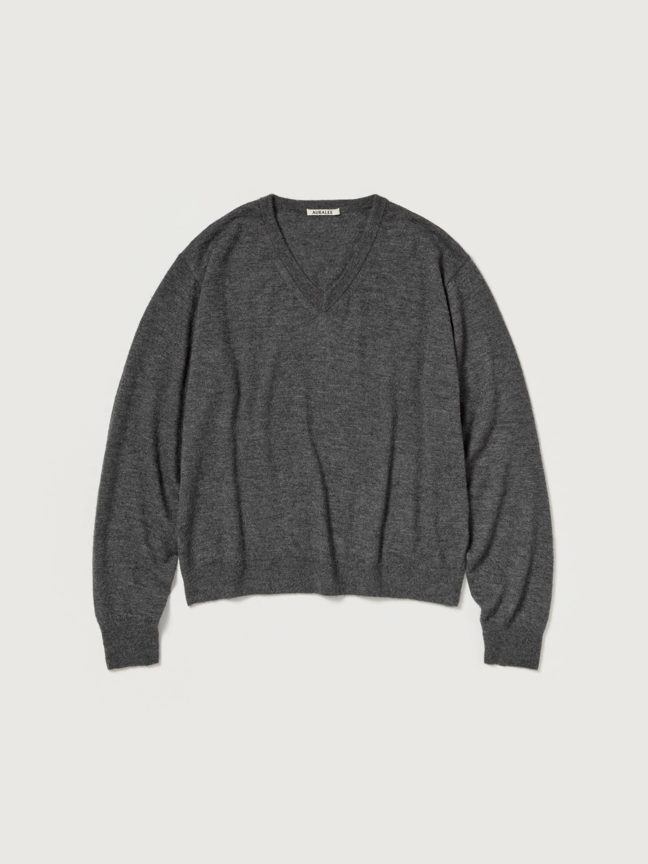 HIGH GAUGE SOFT CASHMERE KNIT V-NECK P/O - 1