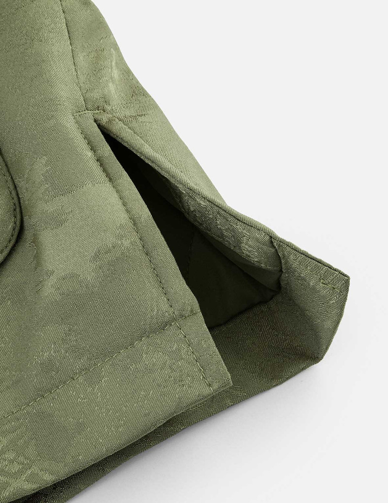 Allover Jacquard Padded Chinese Jacket - Green 13