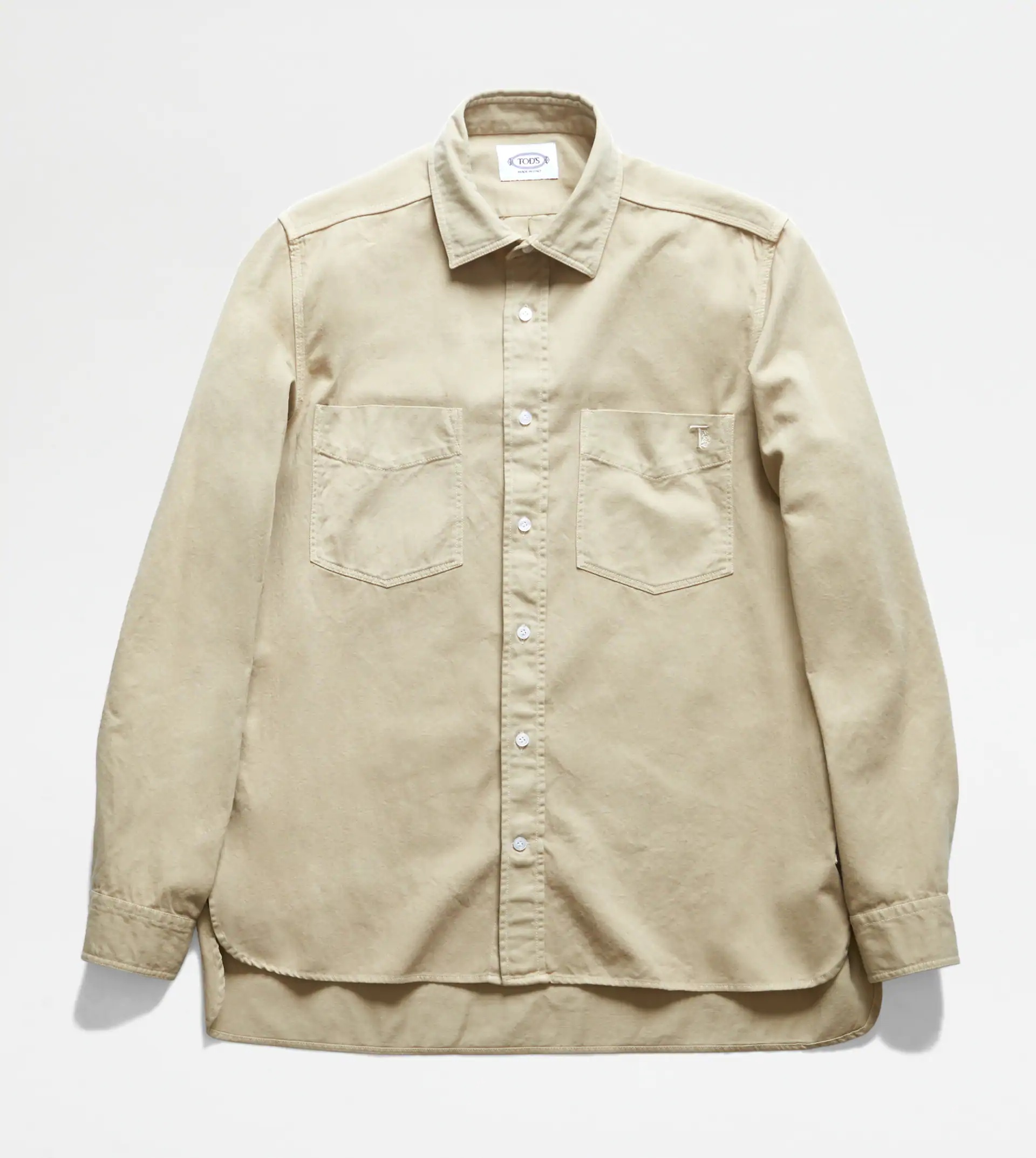 DOUBLE POCKET SHIRT - BEIGE - 1