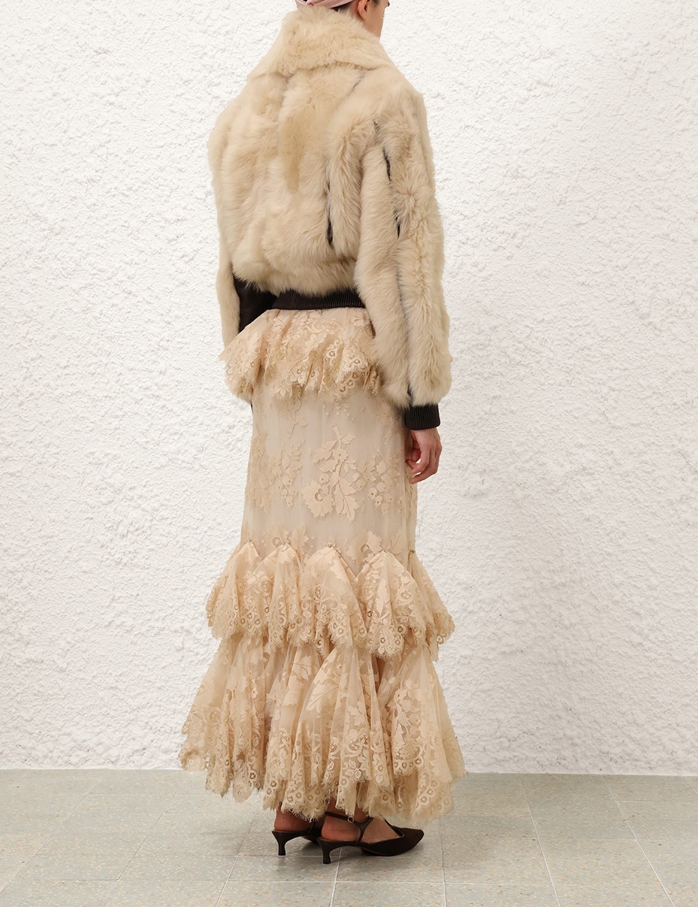 Zimmermann ILLUSTRATION SHEARLING JACKET | REVERSIBLE