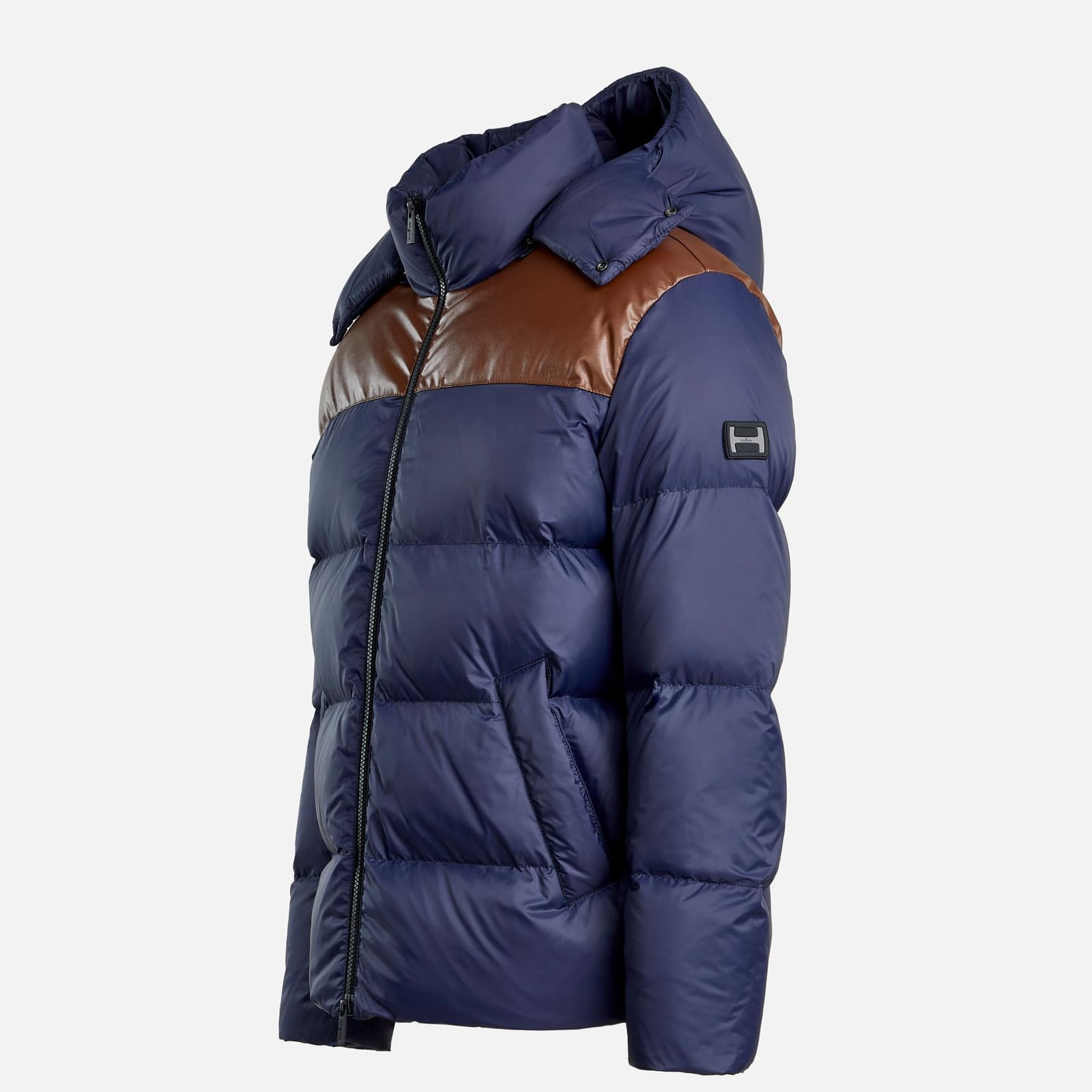 Hooded Down Jacket Blue - 8